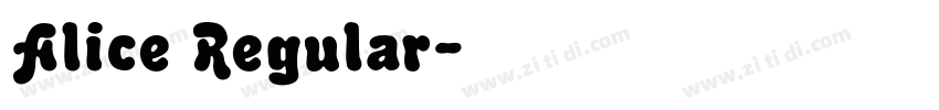 Alice Regular字体转换